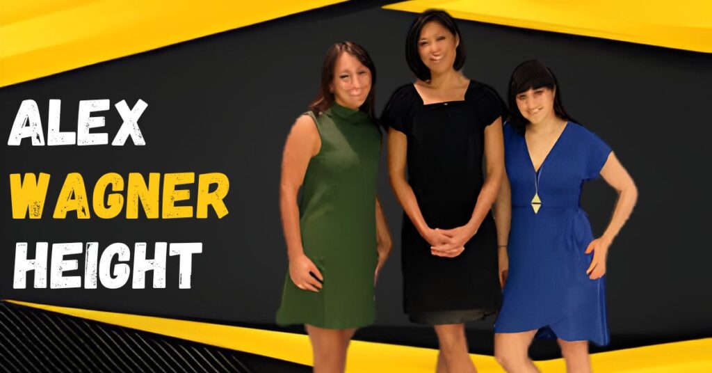 Alex Wagner, MSNBC journalist and television host, wearing a black t-shirt against a black and yellow background