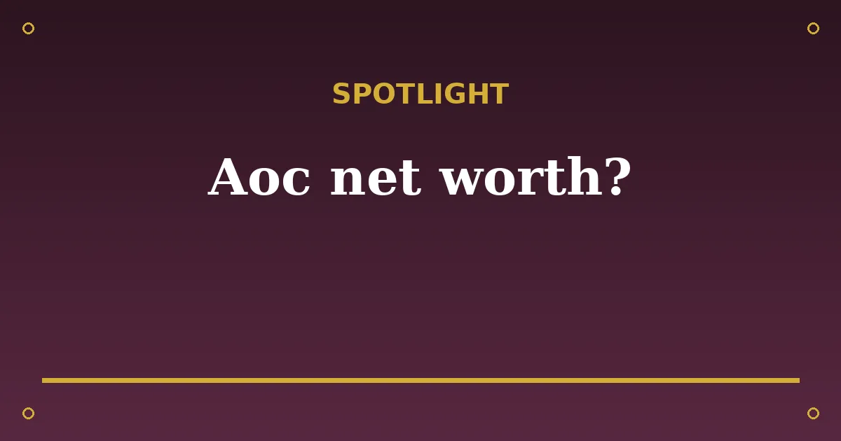 Alexandria Ocasio-Cortez Biography: Age, Net Worth, Partner & Career 3 Alexandria Ocasio-Cortez Biography: Age, Net Worth, Partner & Career spotlight