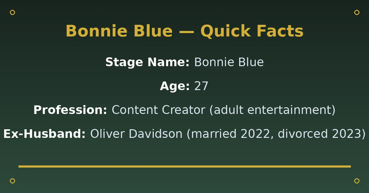 Bonnie Blue Biography: Age, Real Name, Net Worth & Career 2 Bonnie Blue Biography: Age, Real Name, Net Worth & Career quick facts