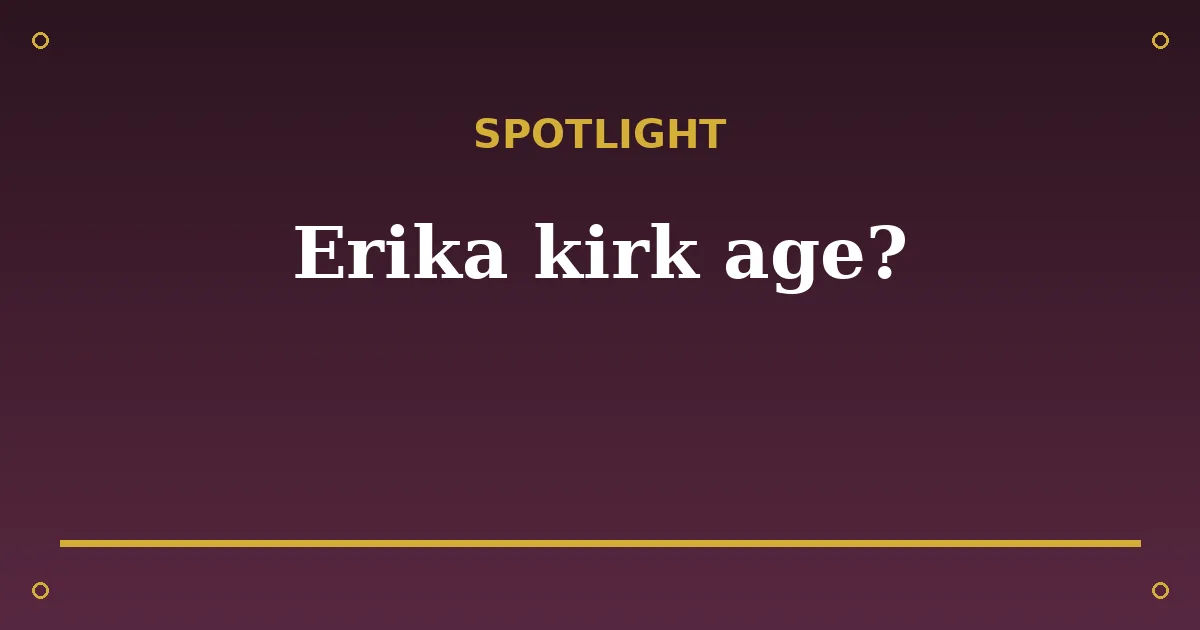 Erika Kirk Biography: Age, Net Worth & Career 3 Erika Kirk Biography: Age, Net Worth & Career spotlight
