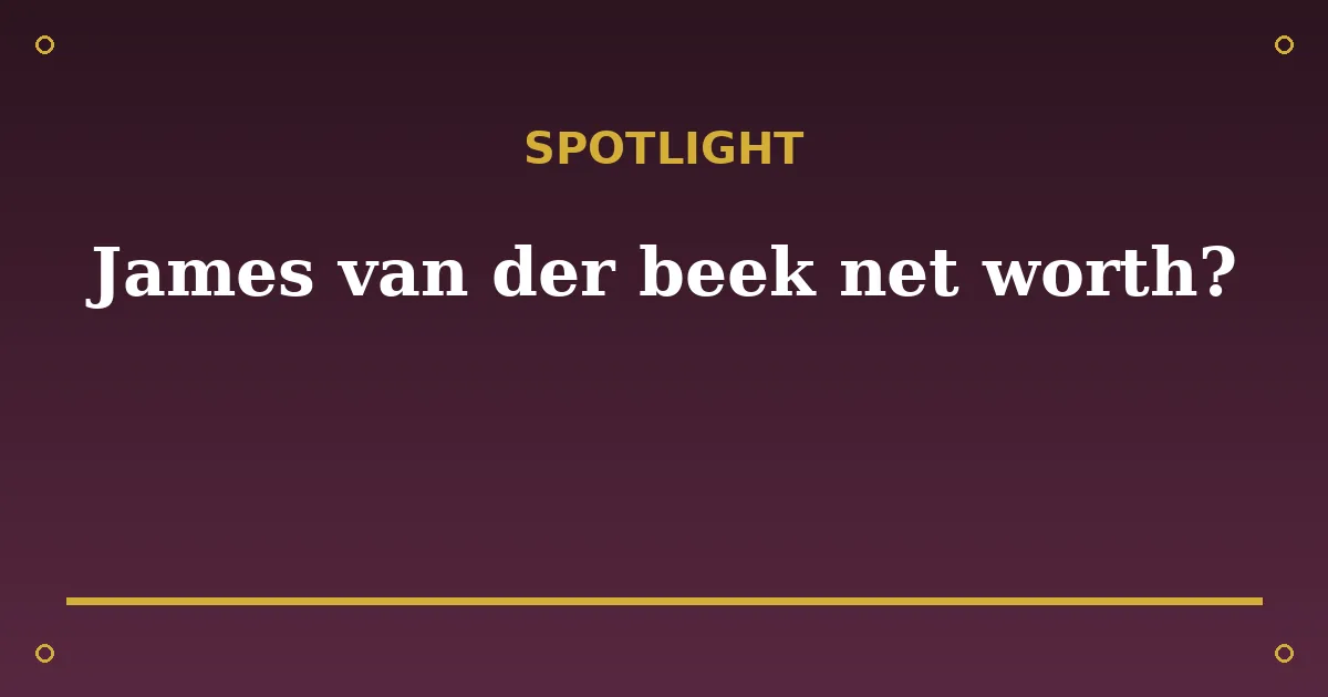 James Van Der Beek Biography: Net Worth, Wife, Children & Legacy 3 James Van Der Beek Biography: Net Worth, Wife, Children & Legacy spotlight