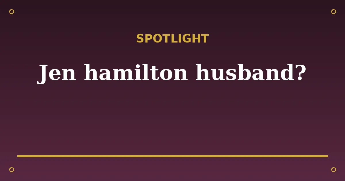 Jen Hamilton 3 Jen Hamilton spotlight