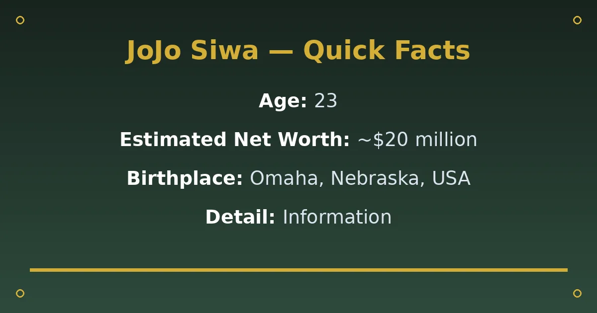 JoJo Siwa Biography: Age, Net Worth, Boyfriend and Career 2 JoJo Siwa Biography: Age, Net Worth, Boyfriend and Career quick facts