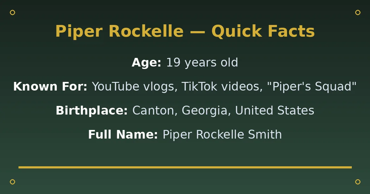 Piper Rockelle Biography: Age, Career & Life Story 2 Piper Rockelle Biography: Age, Career & Life Story quick facts